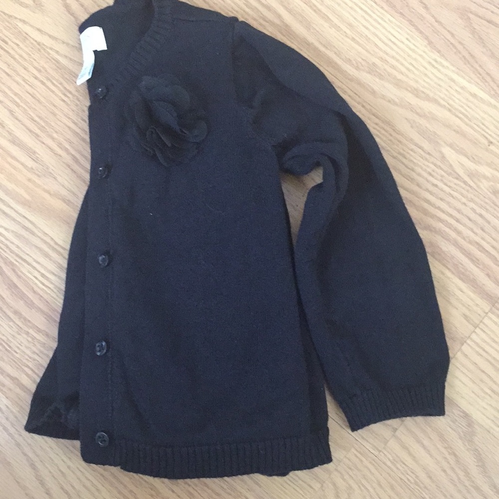 🚺Toddler Girl Black Cardigan sweater. - Picture 5 of 5